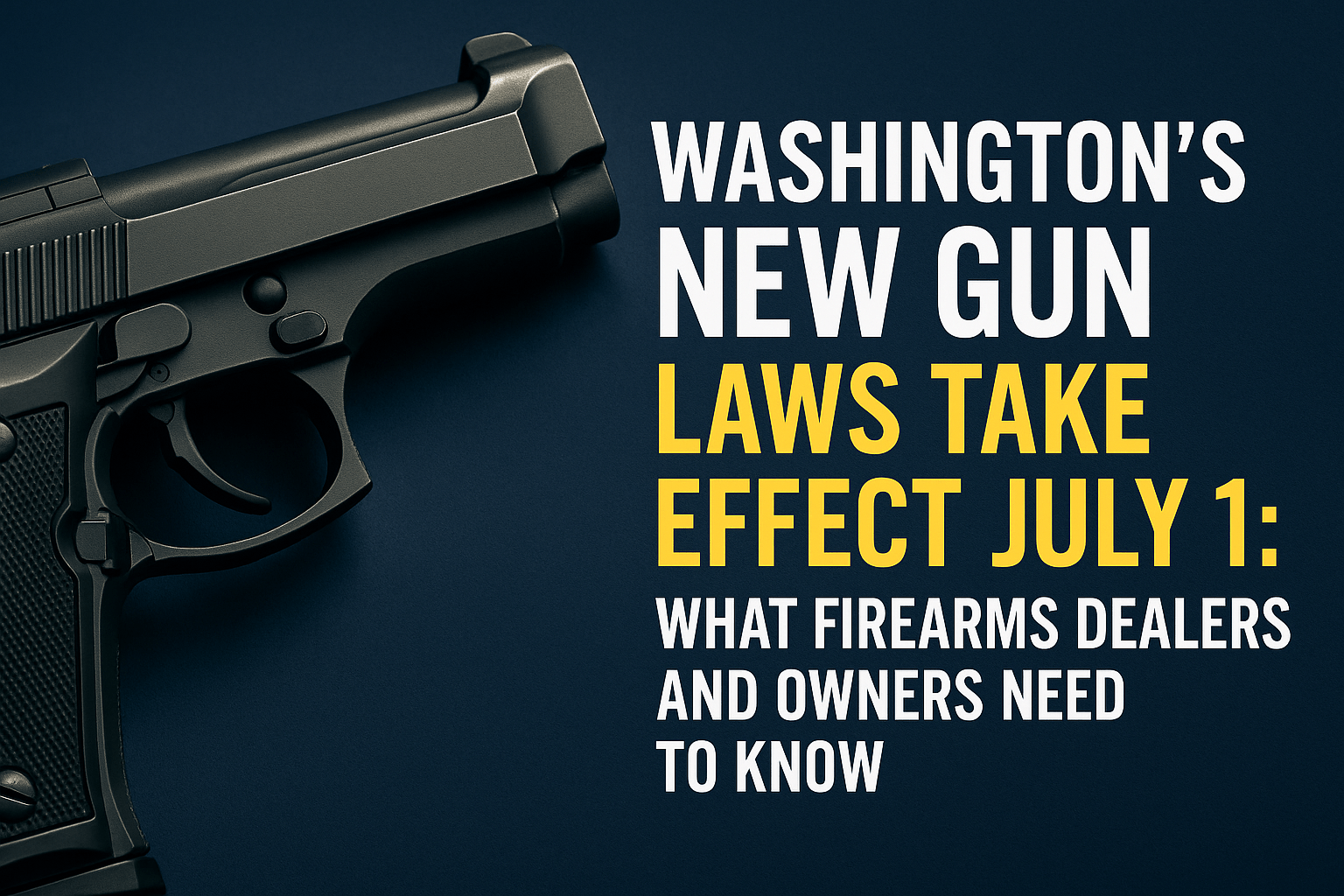 Washington New Gun Laws 2025 Take Effect July 1 2025